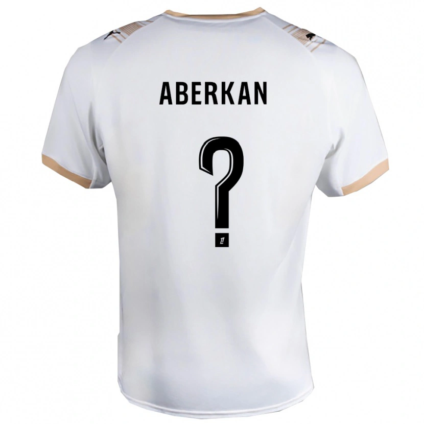 Danxen Men Yassine Aberkan #0 White Black Away Jersey 2025/26 T-Shirt