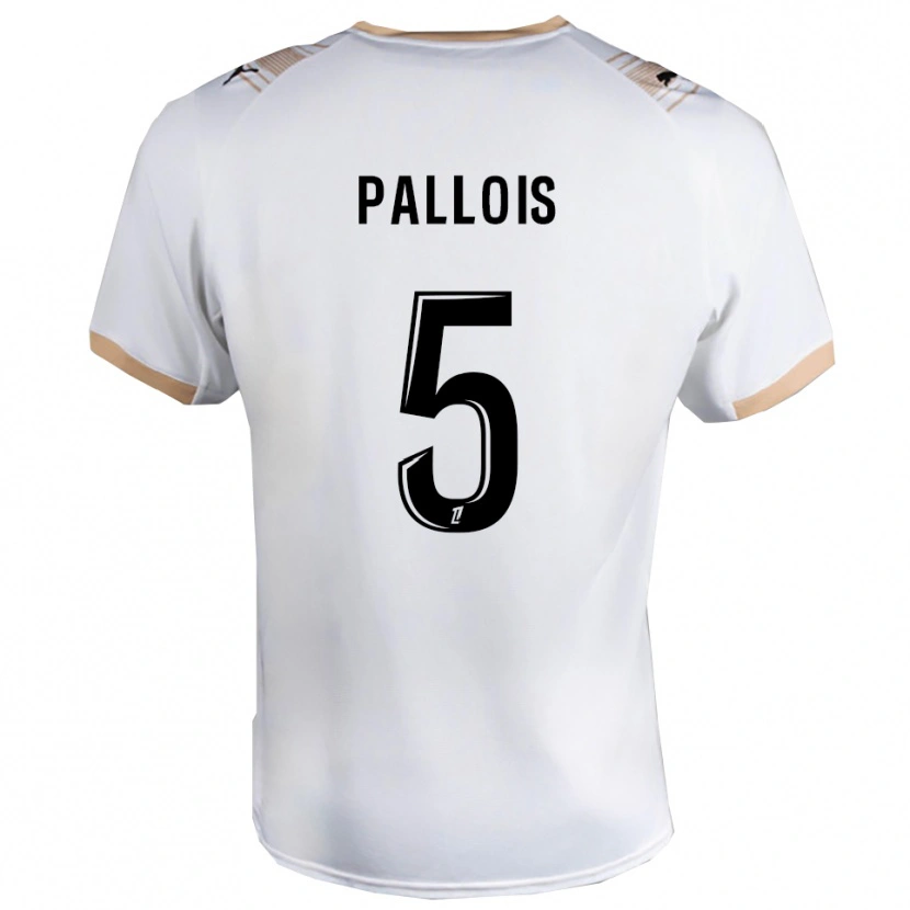 Danxen Men Nicolas Pallois #5 White Black Away Jersey 2025/26 T-Shirt