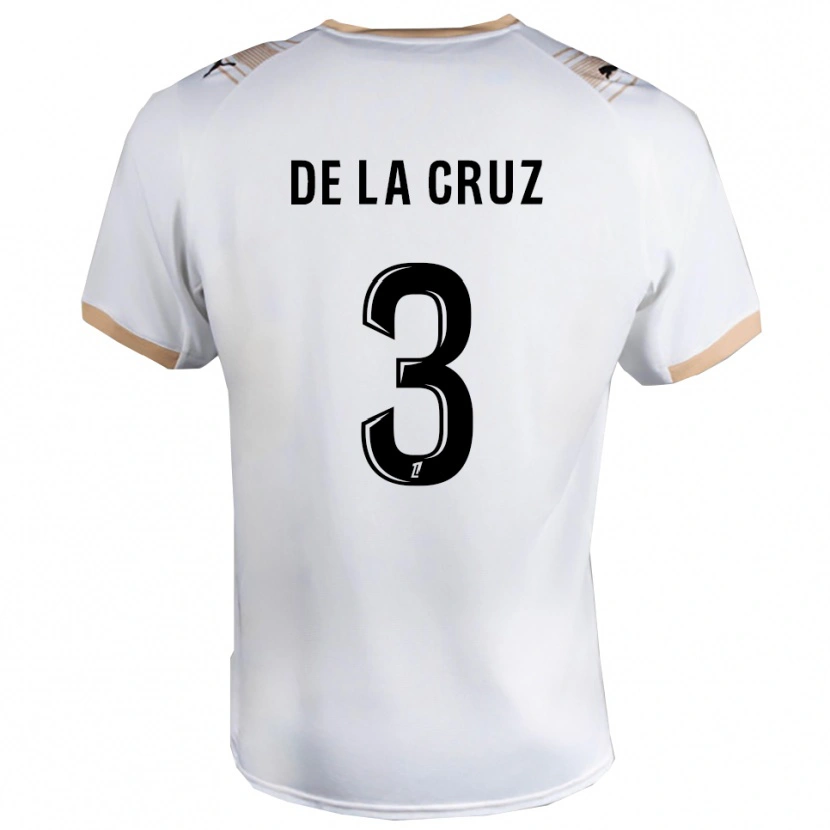 Danxen Men Maiky De La Cruz #3 White Black Away Jersey 2025/26 T-Shirt