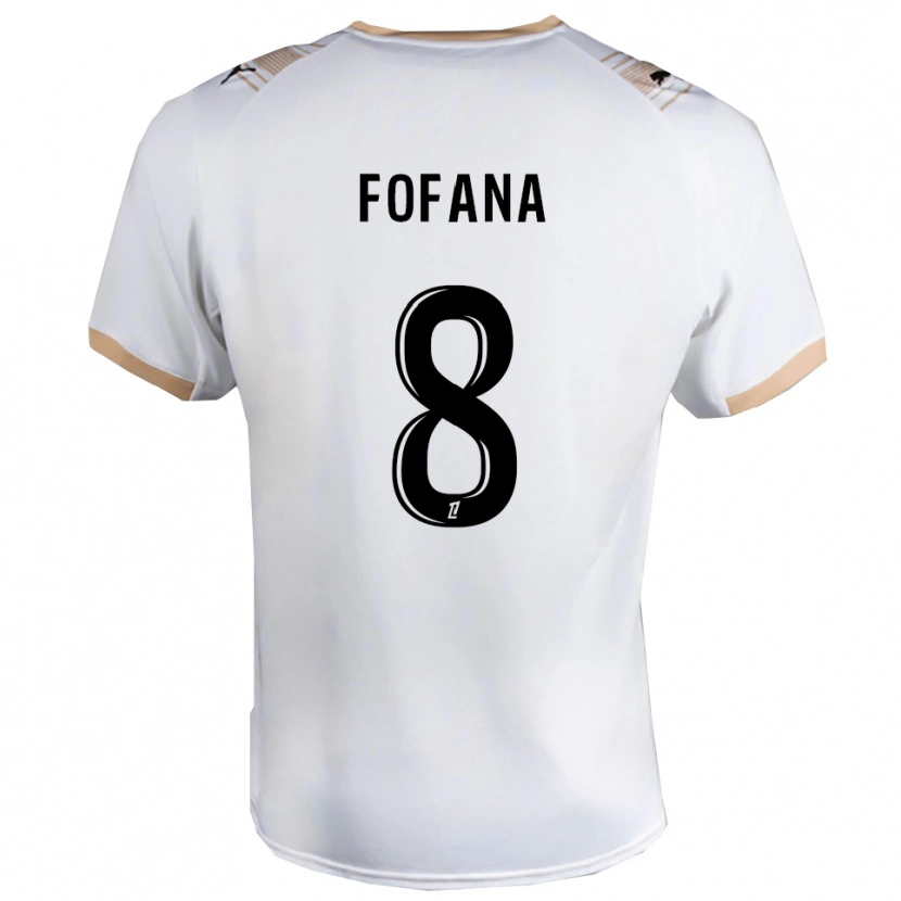 Danxen Men Yaya Fofana #8 White Black Away Jersey 2025/26 T-Shirt