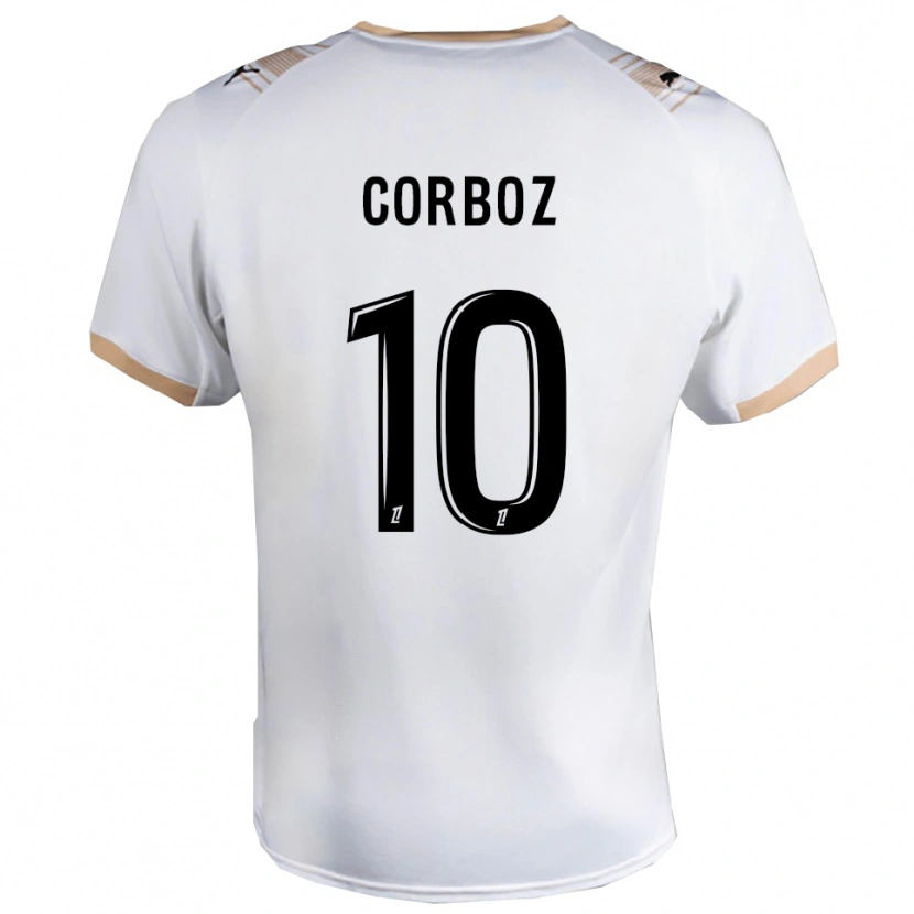 Danxen Men Rachel Corboz #10 White Black Away Jersey 2025/26 T-Shirt