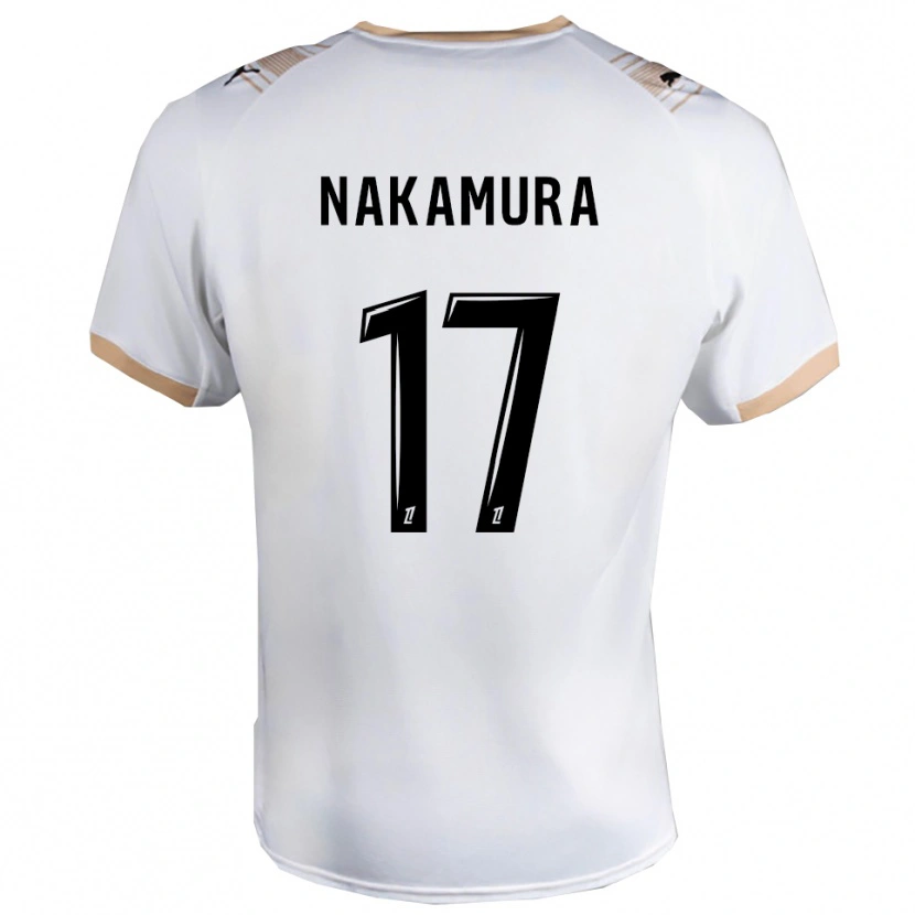 Danxen Men Keito Nakamura #17 White Black Away Jersey 2025/26 T-Shirt