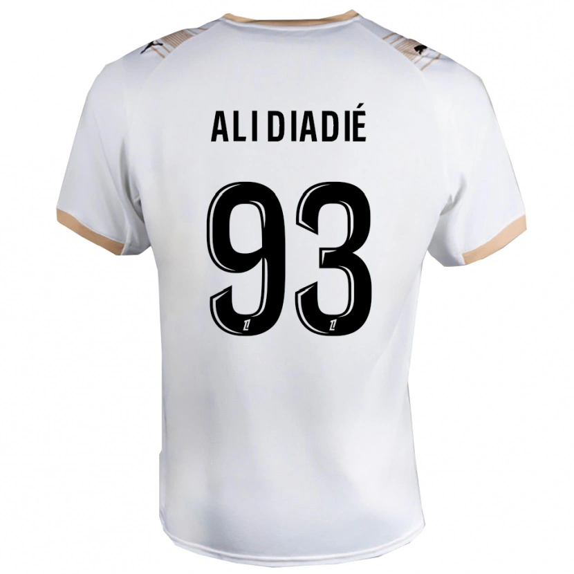 Danxen Men Mohamed Ali Diadié #93 White Black Away Jersey 2025/26 T-Shirt