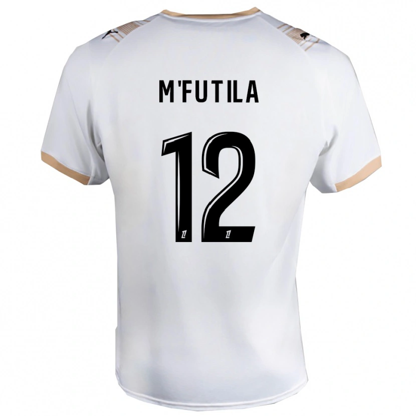 Danxen Men Hermi M'futila #12 White Black Away Jersey 2025/26 T-Shirt