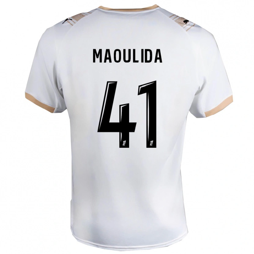 Danxen Men Assimina Maoulida #41 White Black Away Jersey 2025/26 T-Shirt