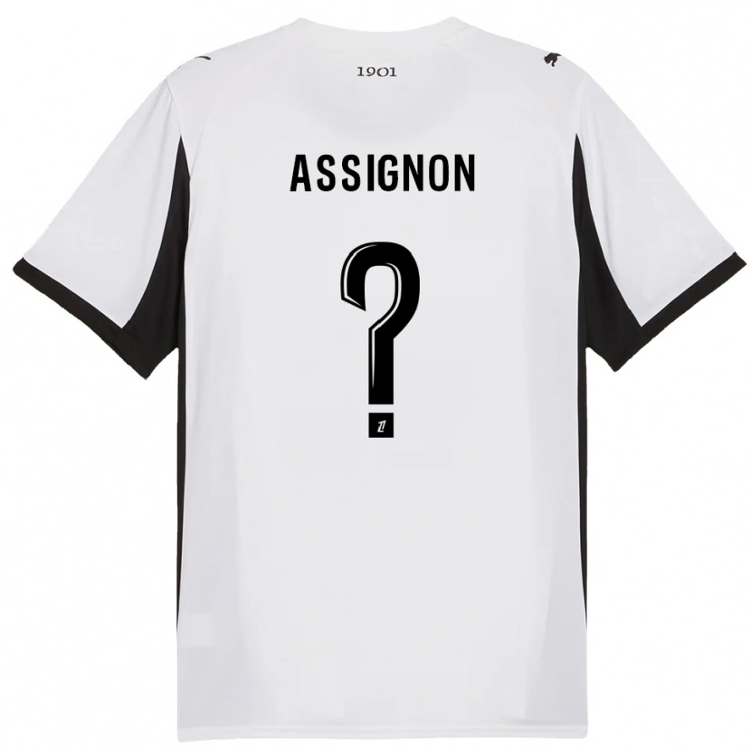 Danxen Men Kenny Assignon #0 White Black Away Jersey 2025/26 T-Shirt