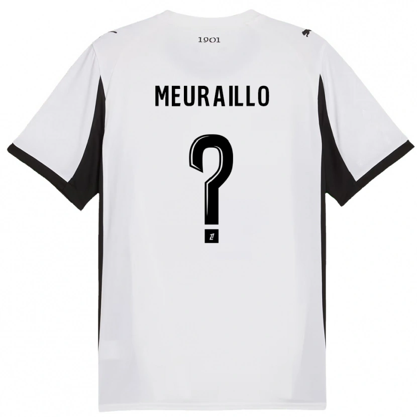 Danxen Men Thâo Mouapa Mwa Meuraillo #0 White Black Away Jersey 2025/26 T-Shirt