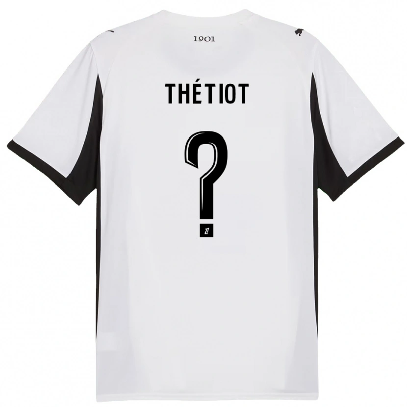 Danxen Men Firmin Thétiot #0 White Black Away Jersey 2025/26 T-Shirt