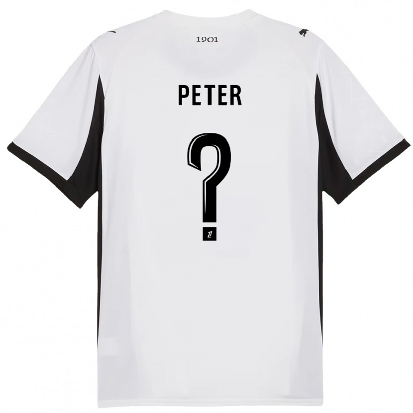 Danxen Men Joseph Peter #0 White Black Away Jersey 2025/26 T-Shirt