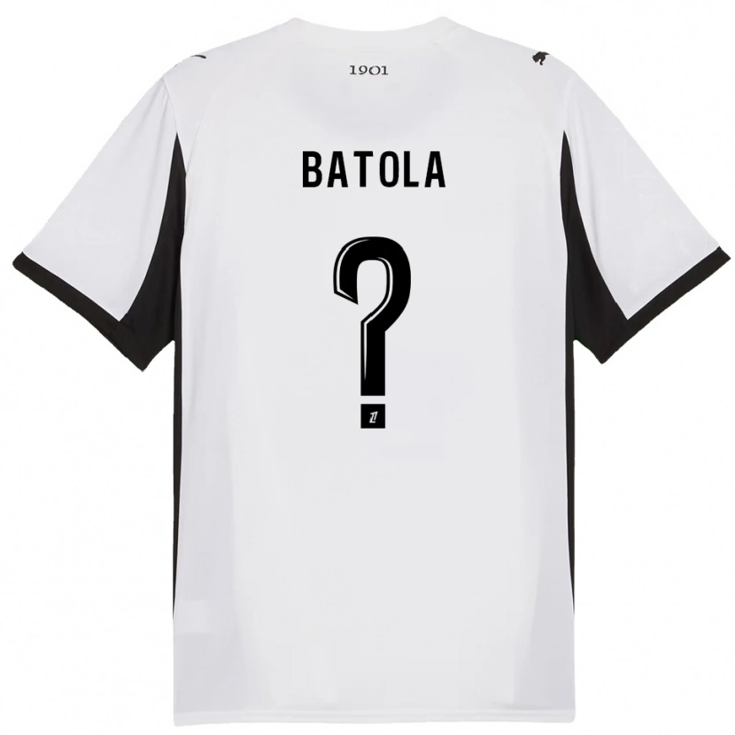 Danxen Men Yann Batola #0 White Black Away Jersey 2025/26 T-Shirt