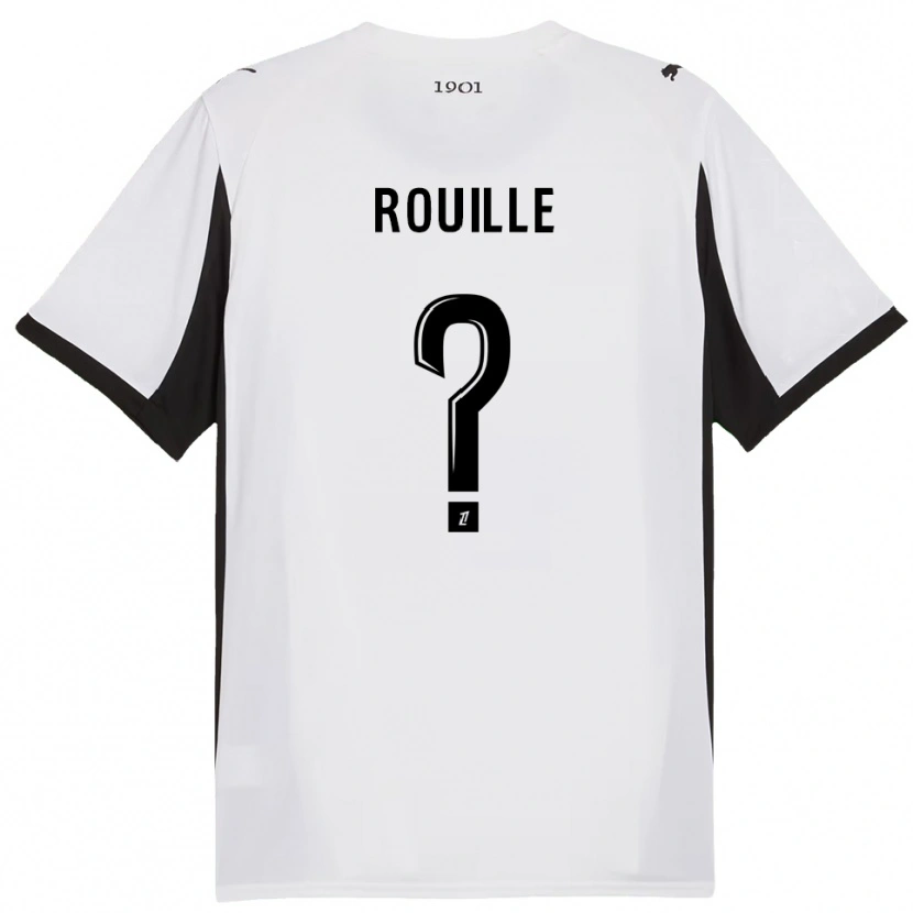 Danxen Men Léo Rouillé #0 White Black Away Jersey 2025/26 T-Shirt