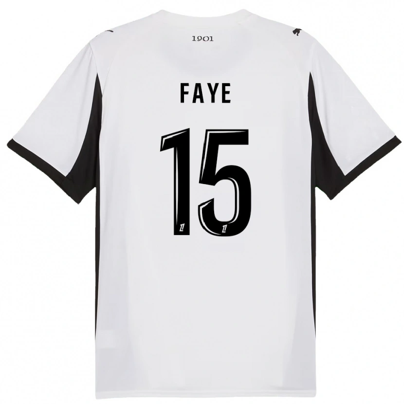 Danxen Men Mikayil Faye #15 White Black Away Jersey 2025/26 T-Shirt