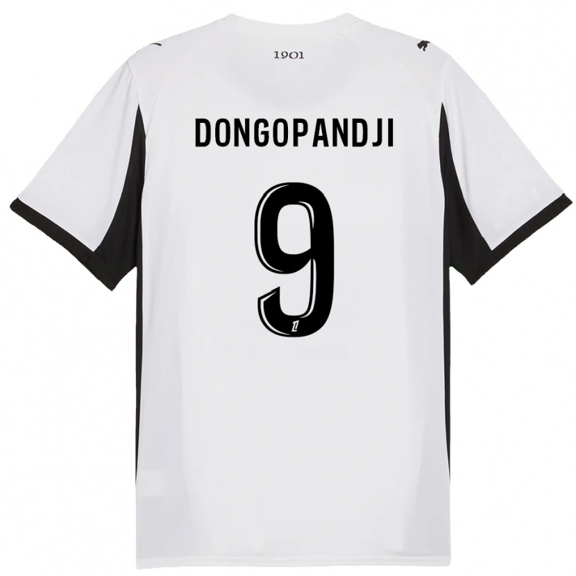 Danxen Men Kelvin Dongopandji #9 White Black Away Jersey 2025/26 T-Shirt