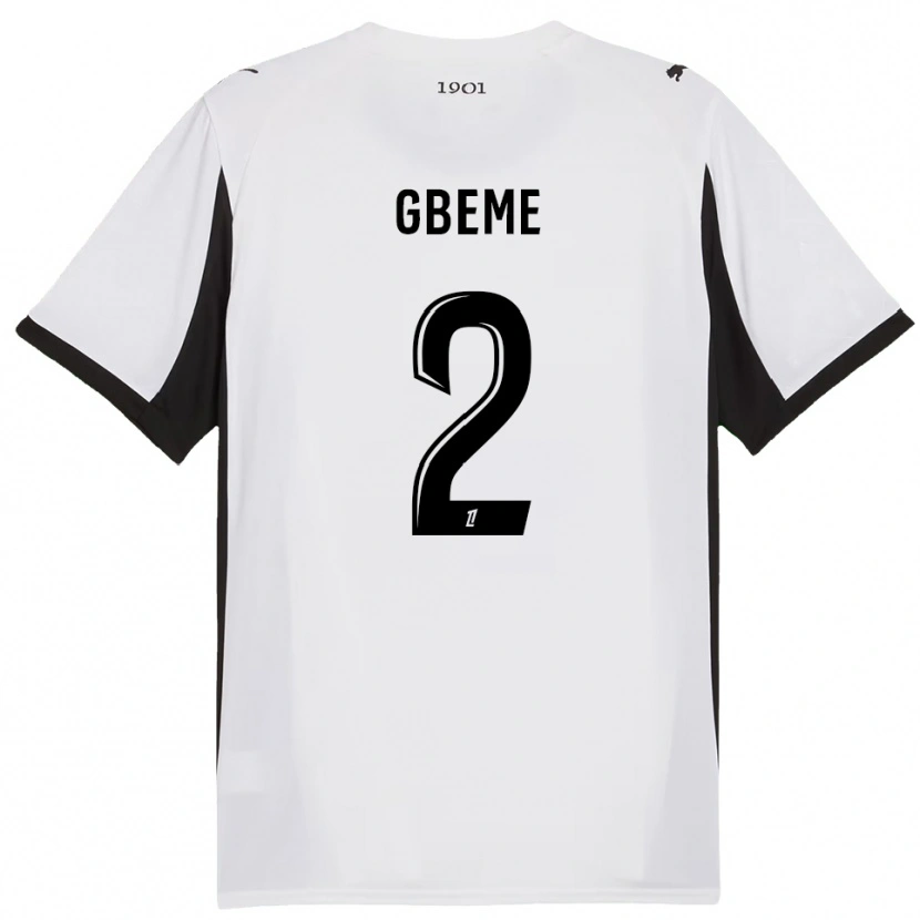 Danxen Men Mervin Gbeme #2 White Black Away Jersey 2025/26 T-Shirt