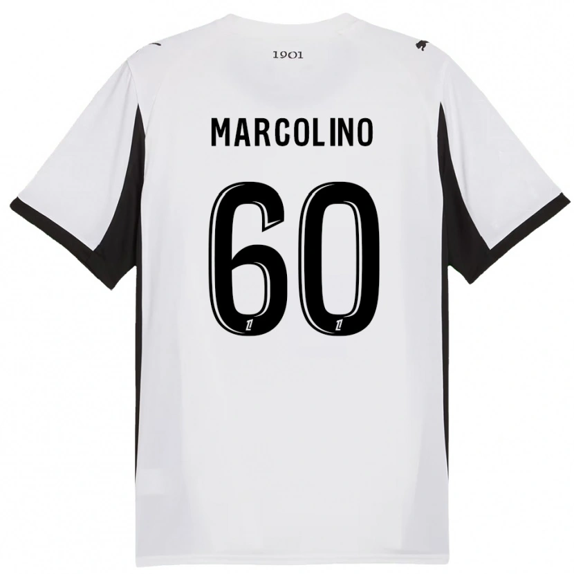 Danxen Men Henrick Do Marcolino #60 White Black Away Jersey 2025/26 T-Shirt