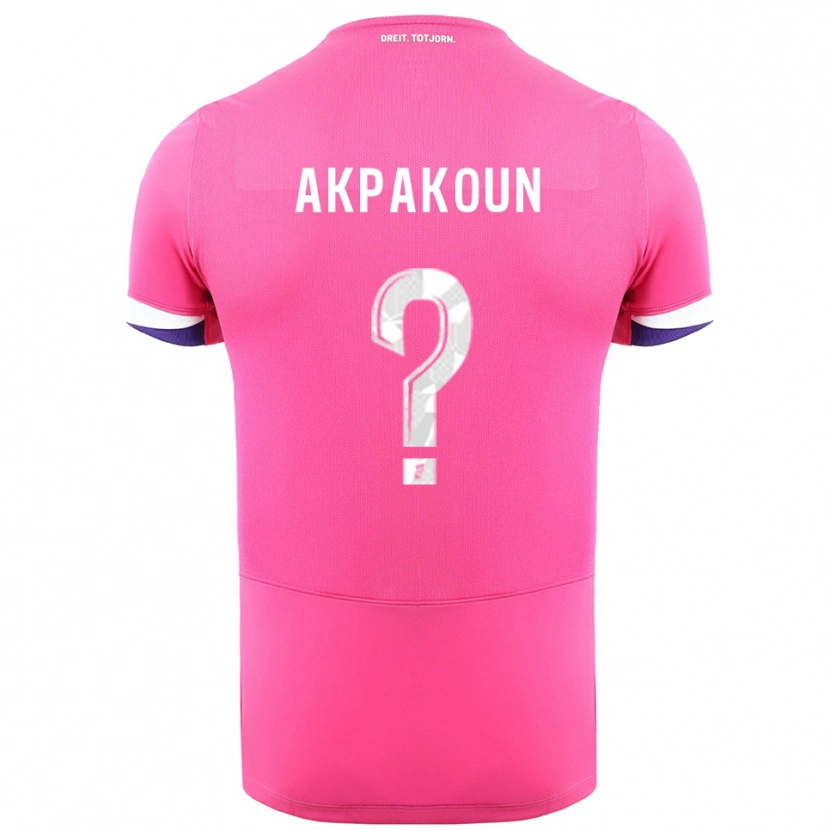 Danxen Men Noé Akpakoun #0 Pink White Away Jersey 2025/26 T-Shirt