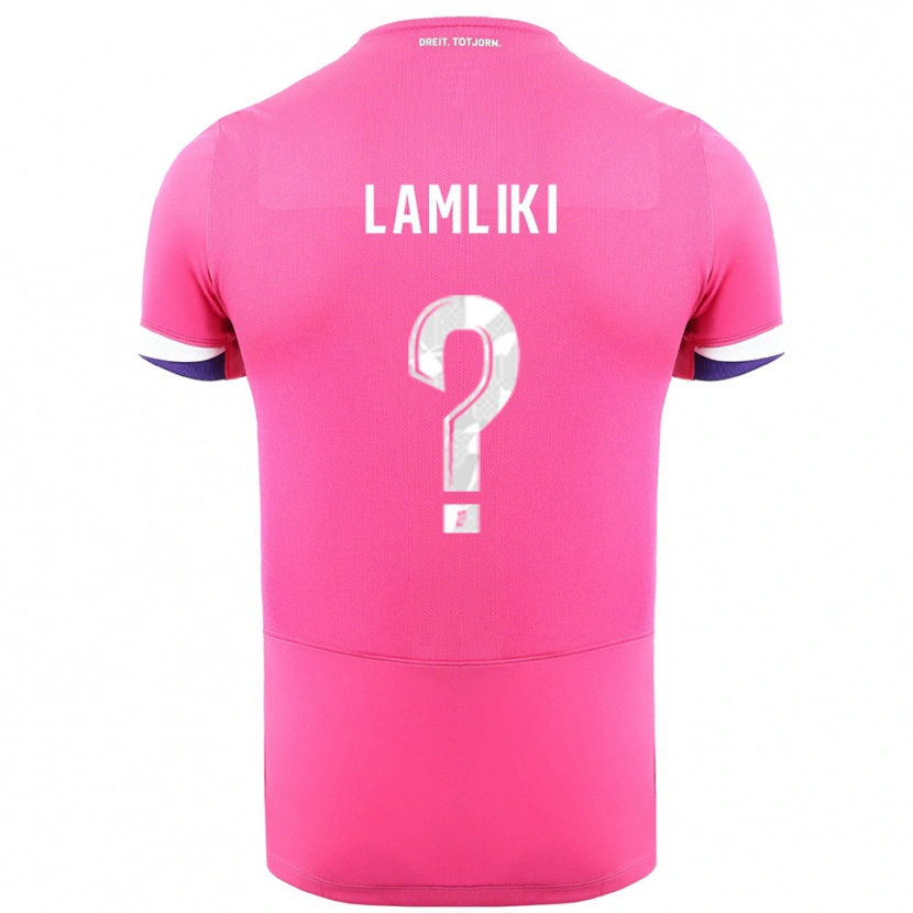 Danxen Men Nassim Lamliki #0 Pink White Away Jersey 2025/26 T-Shirt