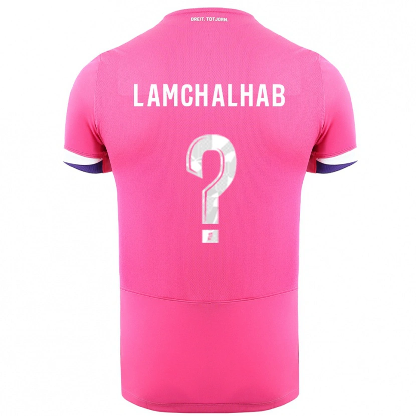 Danxen Men Merwan Lamchalhab #0 Pink White Away Jersey 2025/26 T-Shirt