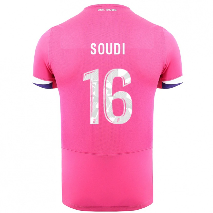 Danxen Men Adam Soudi #16 Pink White Away Jersey 2025/26 T-Shirt