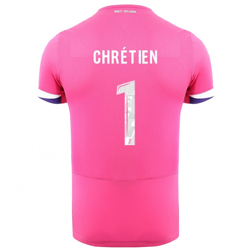 Danxen Men Jean-Pierre Chrétien #1 Pink White Away Jersey 2025/26 T-Shirt