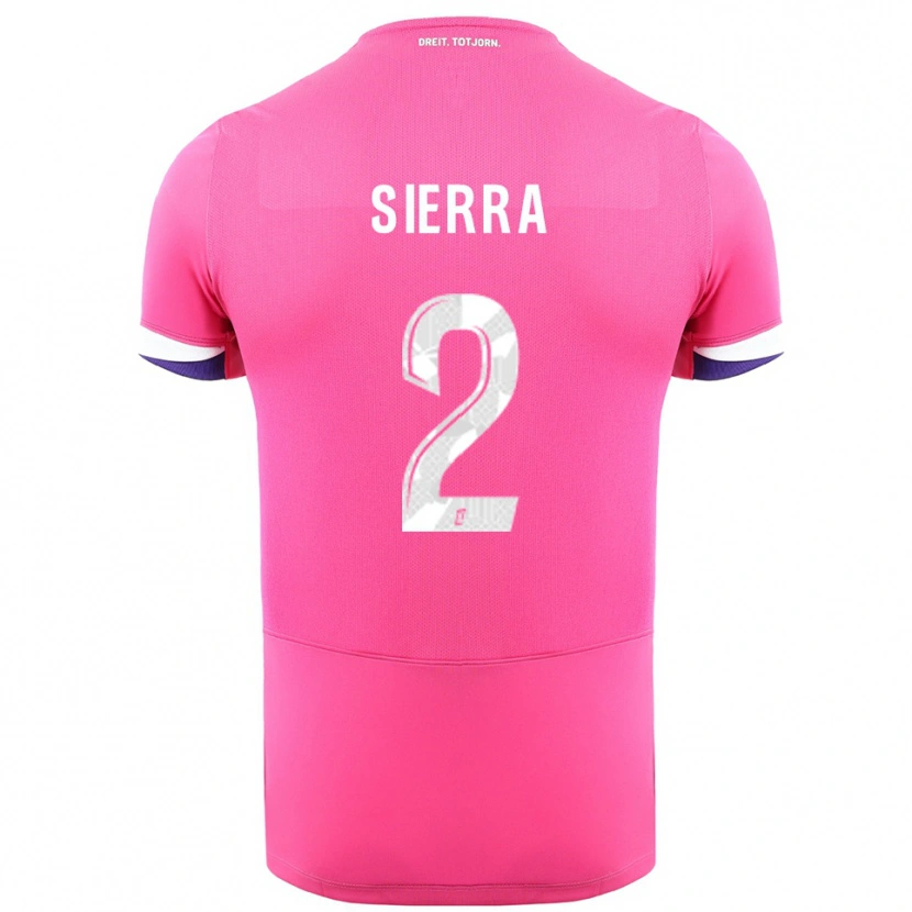 Danxen Men Pauline Sierra #2 Pink White Away Jersey 2025/26 T-Shirt