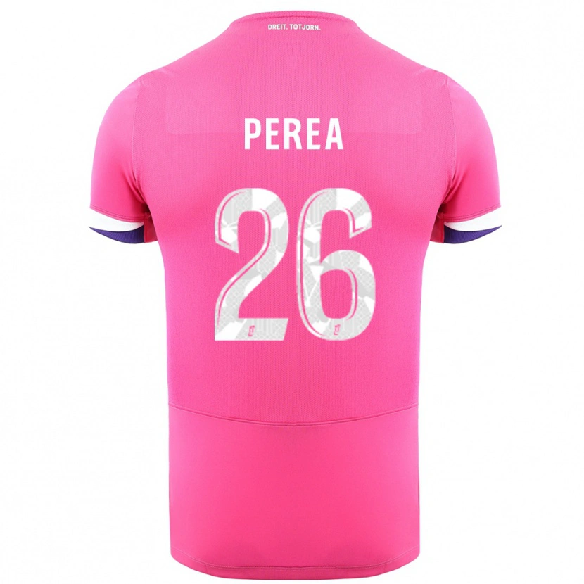 Danxen Men Marine Perea #26 Pink White Away Jersey 2025/26 T-Shirt