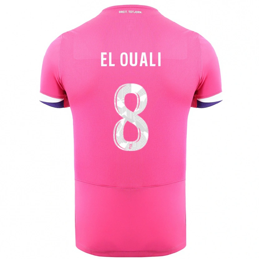 Danxen Men Adam El Ouali #8 Pink White Away Jersey 2025/26 T-Shirt