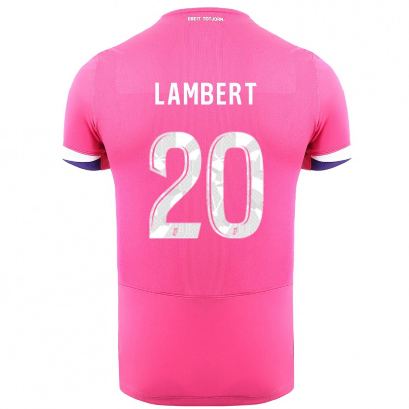 Danxen Men Sarah Lambert #20 Pink White Away Jersey 2025/26 T-Shirt
