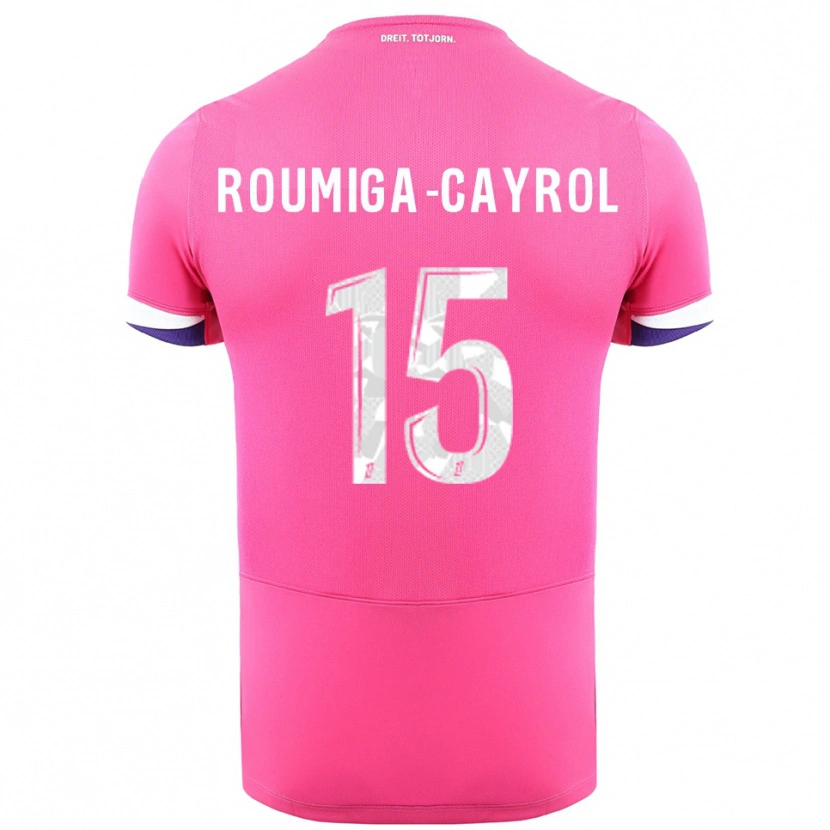Danxen Men Sonia Roumiga-Cayrol #15 Pink White Away Jersey 2025/26 T-Shirt