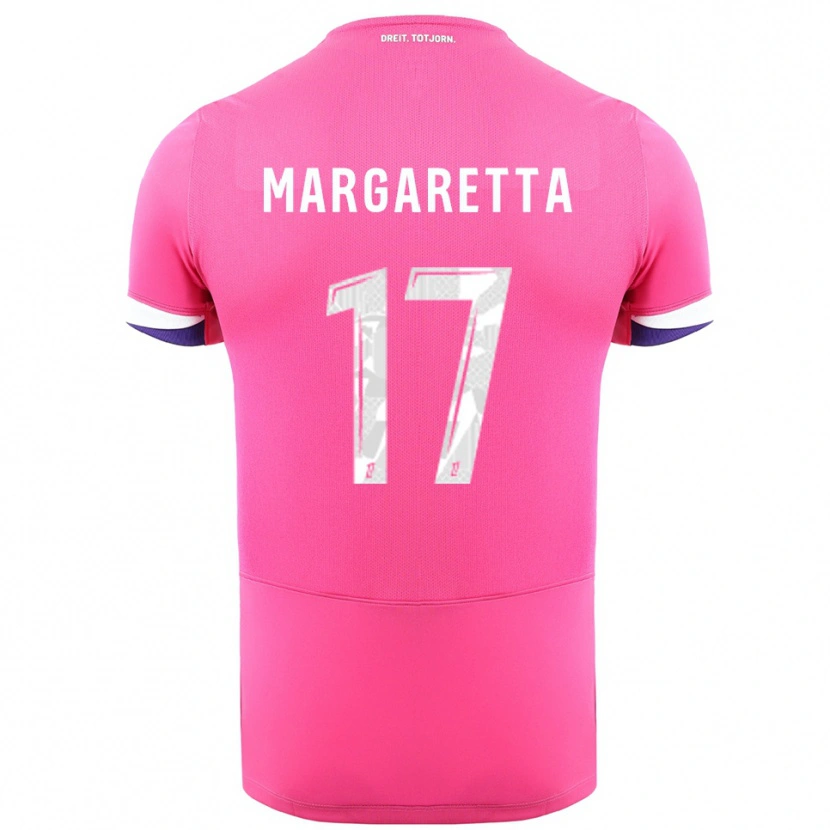 Danxen Men Jessica Margaretta #17 Pink White Away Jersey 2025/26 T-Shirt