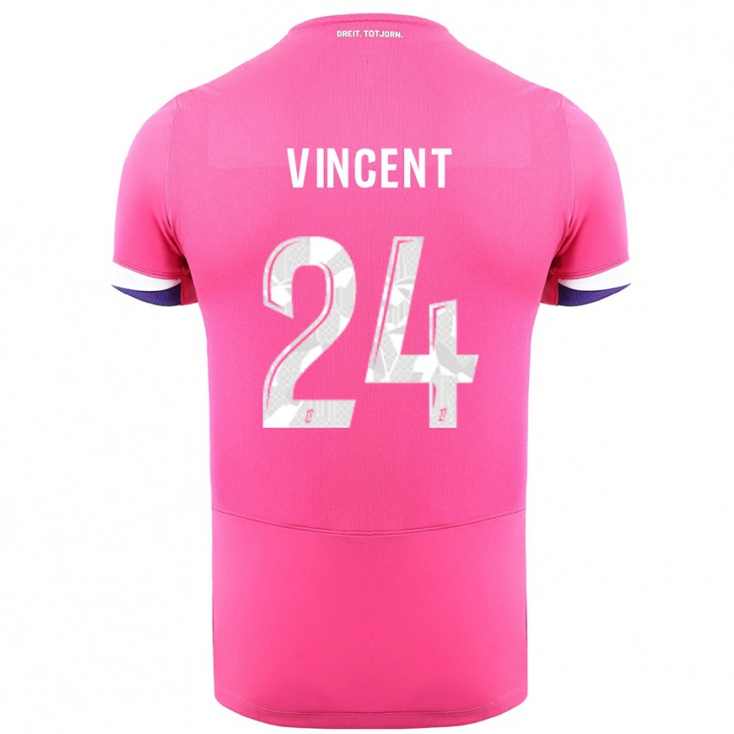 Danxen Men Magalie Vincent #24 Pink White Away Jersey 2025/26 T-Shirt