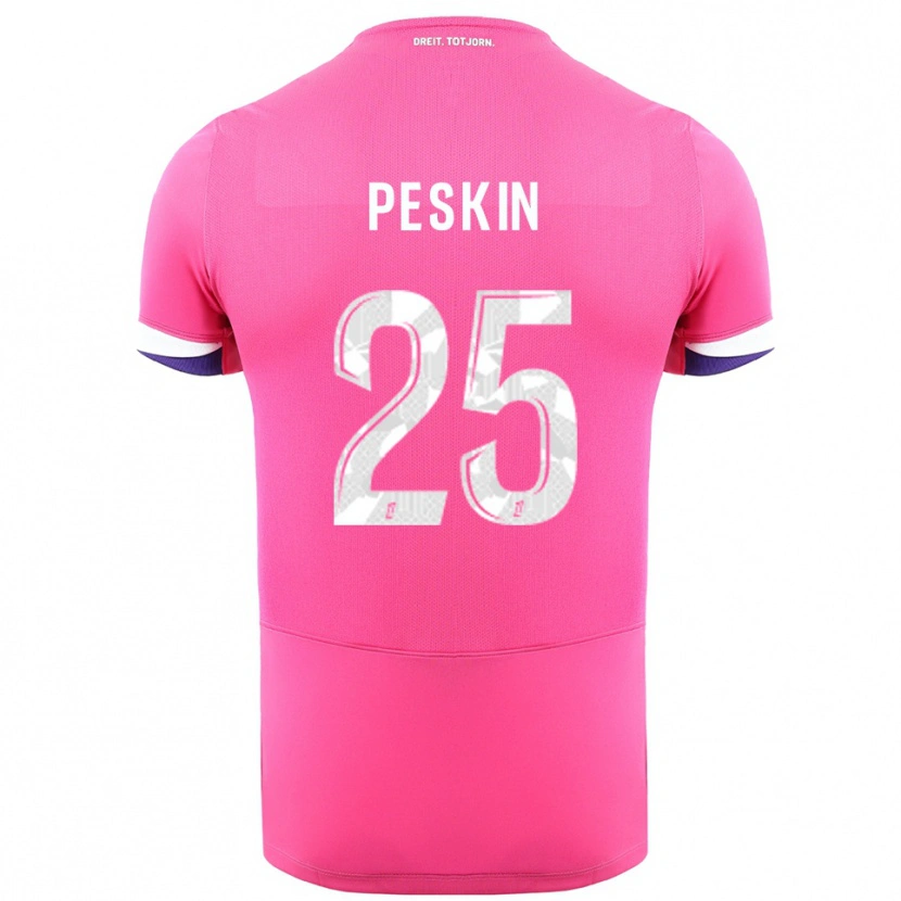 Danxen Men Kelso Peskin #25 Pink White Away Jersey 2025/26 T-Shirt