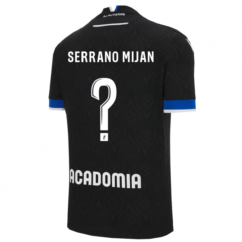 Danxen Men Joye Serrano Mijan #0 Black White Away Jersey 2025/26 T-Shirt