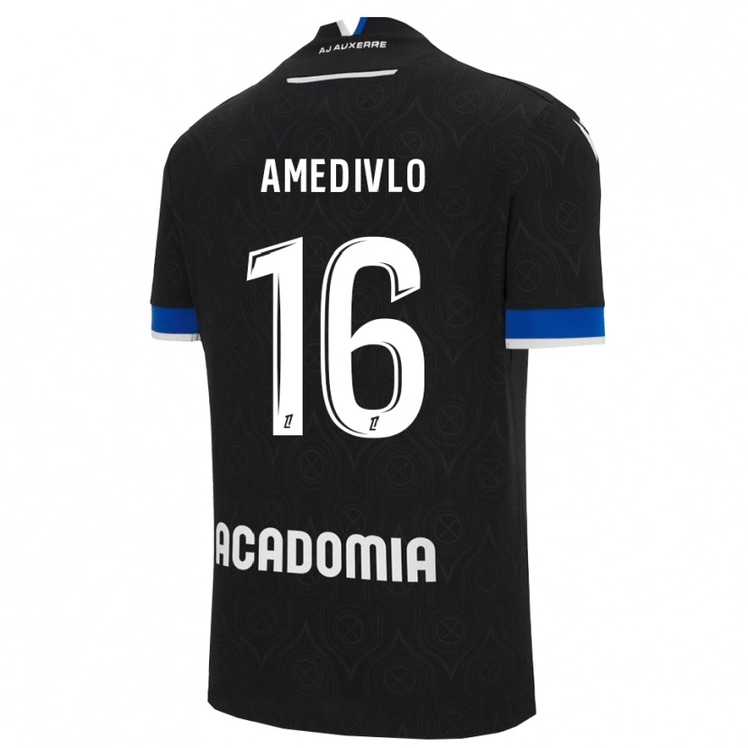 Danxen Men Rayann Amedivlo #16 Black White Away Jersey 2025/26 T-Shirt