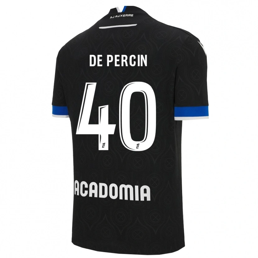 Danxen Men Théo De Percin #40 Black White Away Jersey 2025/26 T-Shirt