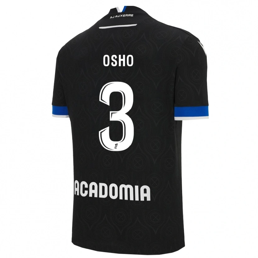 Danxen Men Gabriel Osho #3 Black White Away Jersey 2025/26 T-Shirt