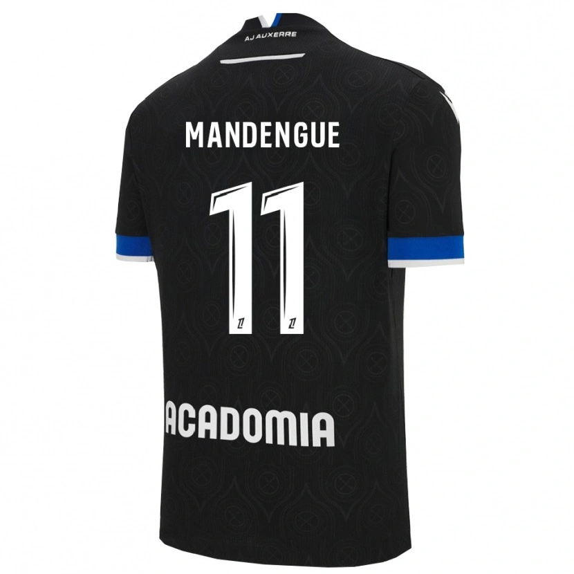 Danxen Men Rayan Mandengue #11 Black White Away Jersey 2025/26 T-Shirt