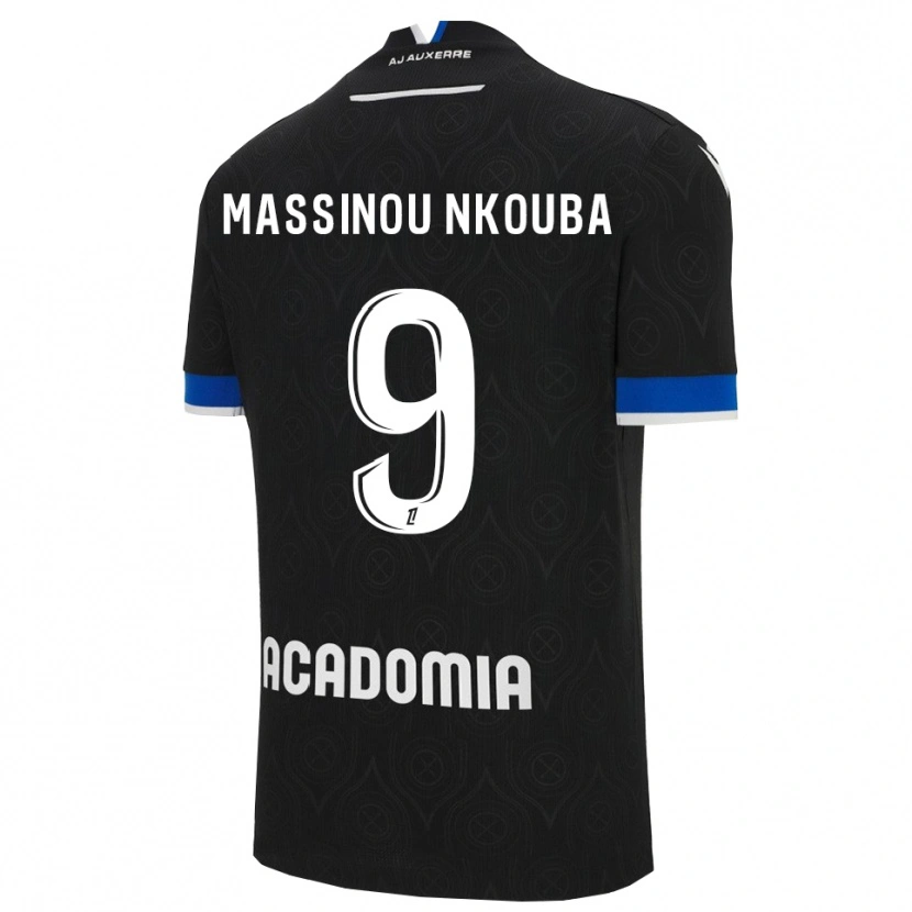 Danxen Men Pierre Massinou Nkouba #9 Black White Away Jersey 2025/26 T-Shirt