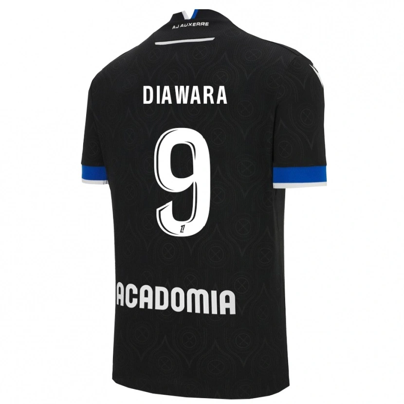 Danxen Men Tidiane Diawara #9 Black White Away Jersey 2025/26 T-Shirt