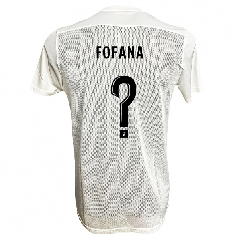 Danxen Men N'faly Fofana #0 Black White Away Jersey 2025/26 T-Shirt
