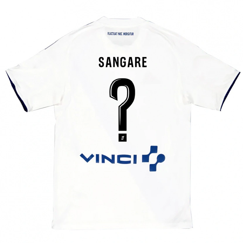 Danxen Men Hawa Sangare #0 White Blue Away Jersey 2025/26 T-Shirt