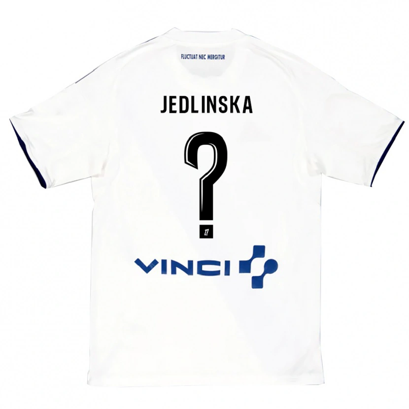 Danxen Men Klaudia Jedlinska #0 White Blue Away Jersey 2025/26 T-Shirt