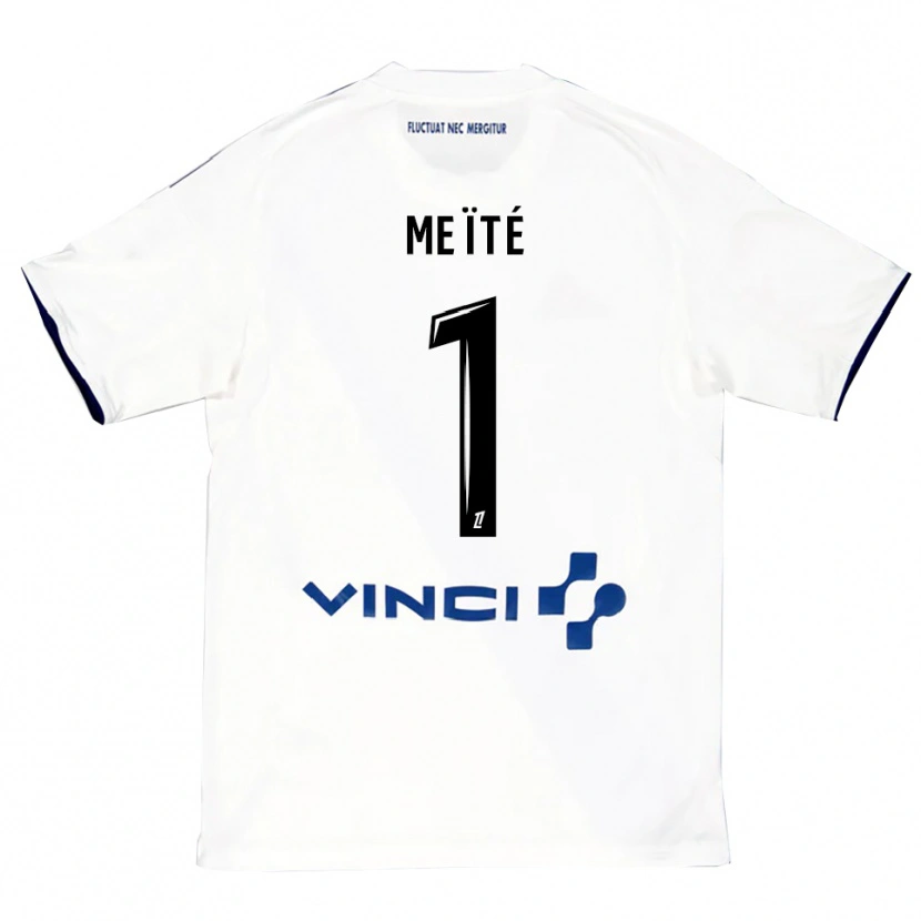 Danxen Men Ibrahim Meïté #1 White Blue Away Jersey 2025/26 T-Shirt
