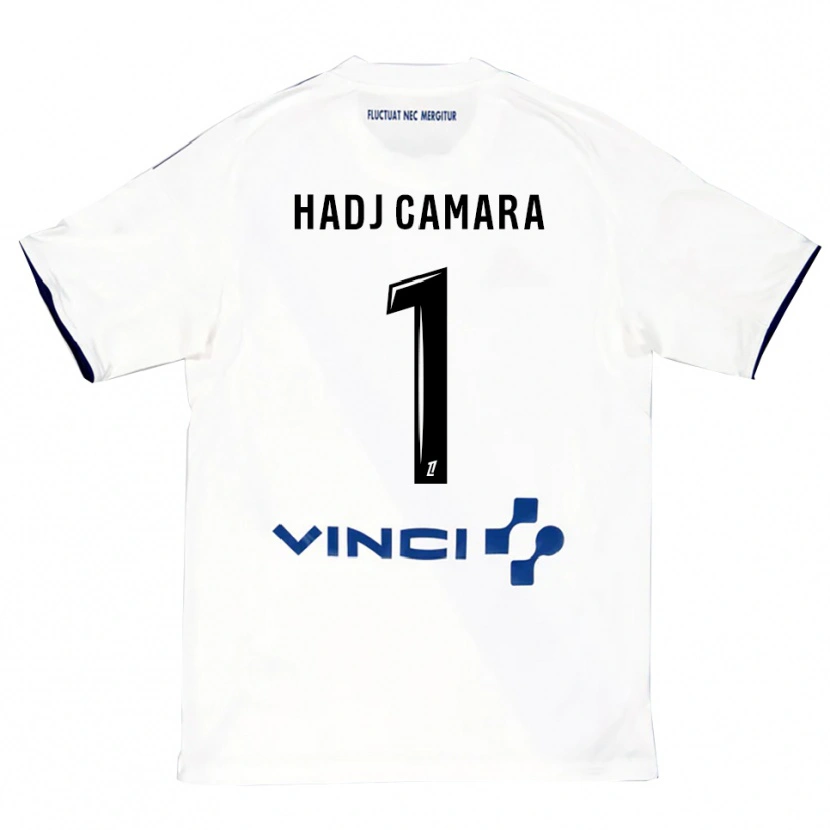 Danxen Men El Hadj Camara #1 White Blue Away Jersey 2025/26 T-Shirt