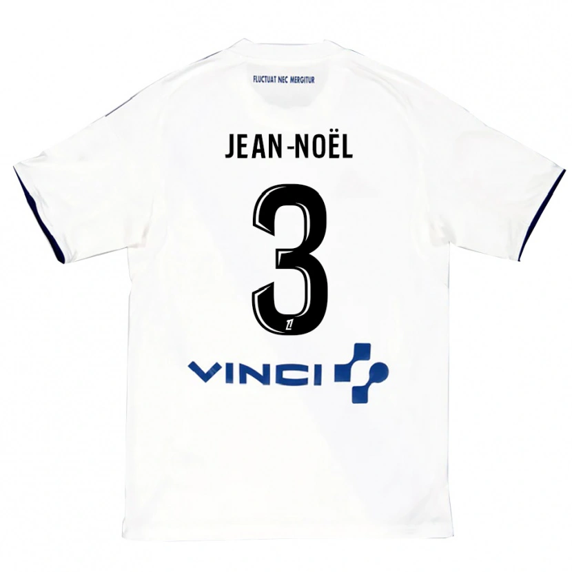 Danxen Men Jahly Jean-Noël #3 White Blue Away Jersey 2025/26 T-Shirt