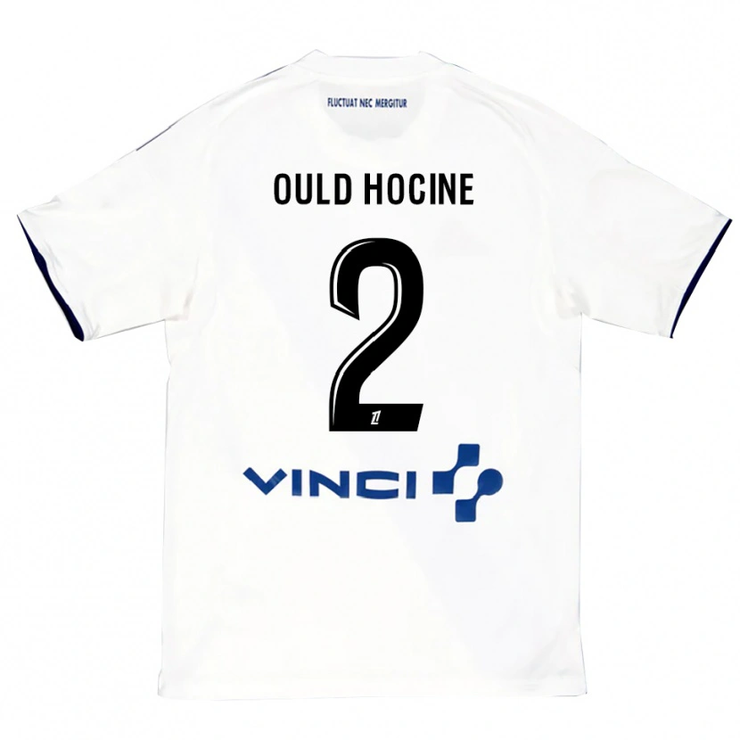 Danxen Men Célina Ould Hocine #2 White Blue Away Jersey 2025/26 T-Shirt