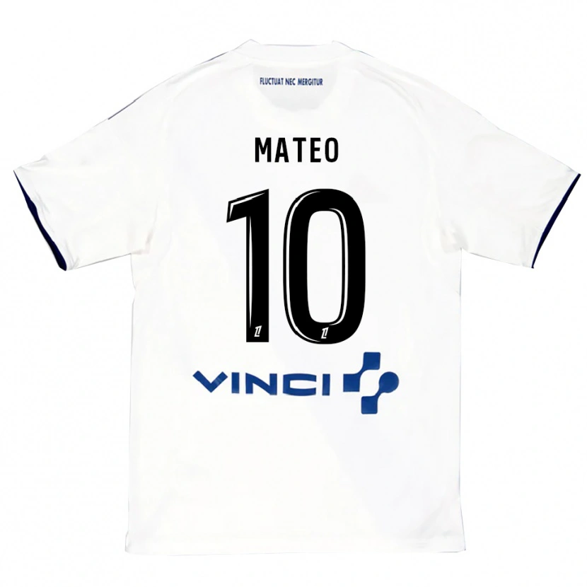 Danxen Men Clara Mateo #10 White Blue Away Jersey 2025/26 T-Shirt
