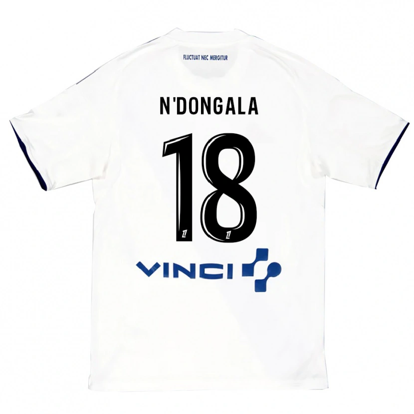 Danxen Men Melween N'dongala #18 White Blue Away Jersey 2025/26 T-Shirt
