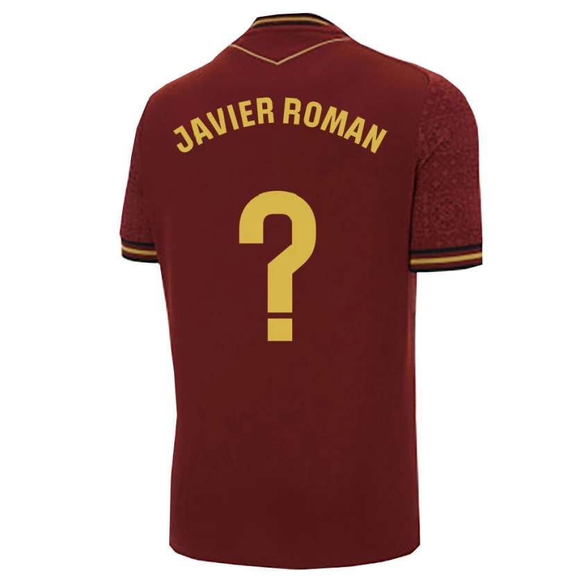 Danxen Men José Javier Román #0 Burgundy Gold Away Jersey 2025/26 T-Shirt