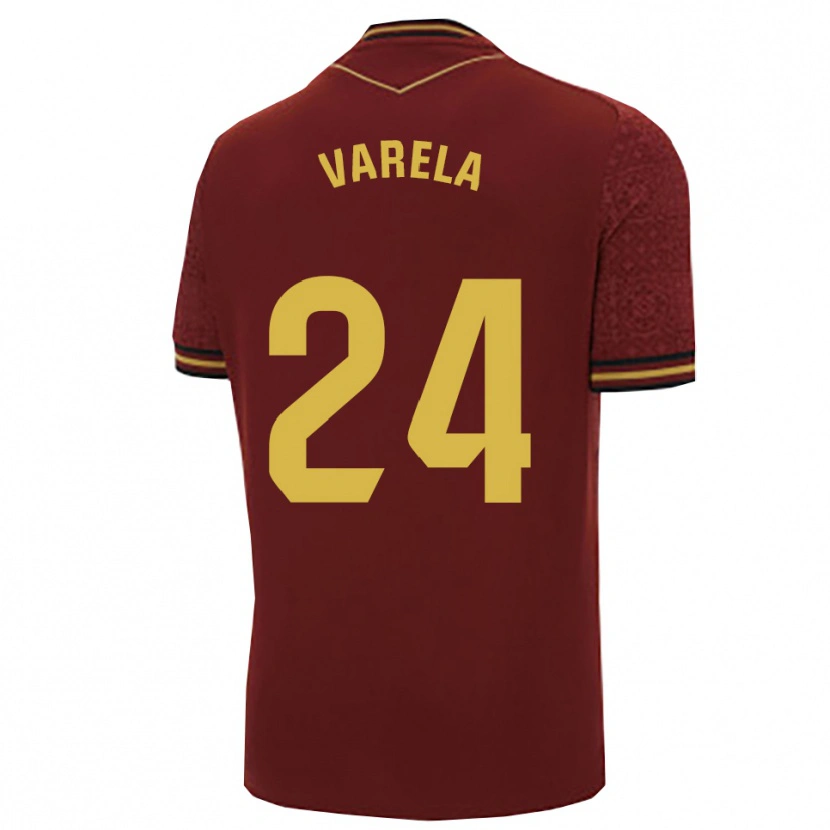 Danxen Men Brandon Varela #24 Burgundy Gold Away Jersey 2025/26 T-Shirt